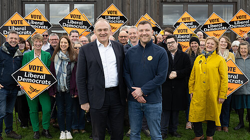 Ed Davey MP with West Suffolk Liberal Democrats